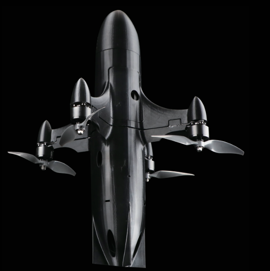Interceptor Drone — 420 km/h high-speed pursuit UAV with integrated power system