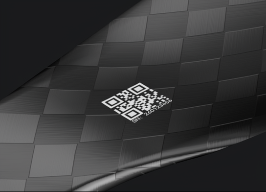 HEP-L molded QR code